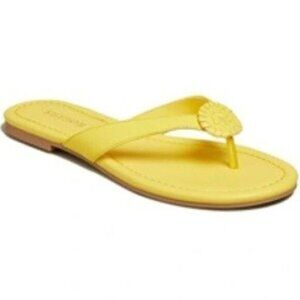 Jack Rogers Rowan Flip Flop Neon Yellow 7 NWT